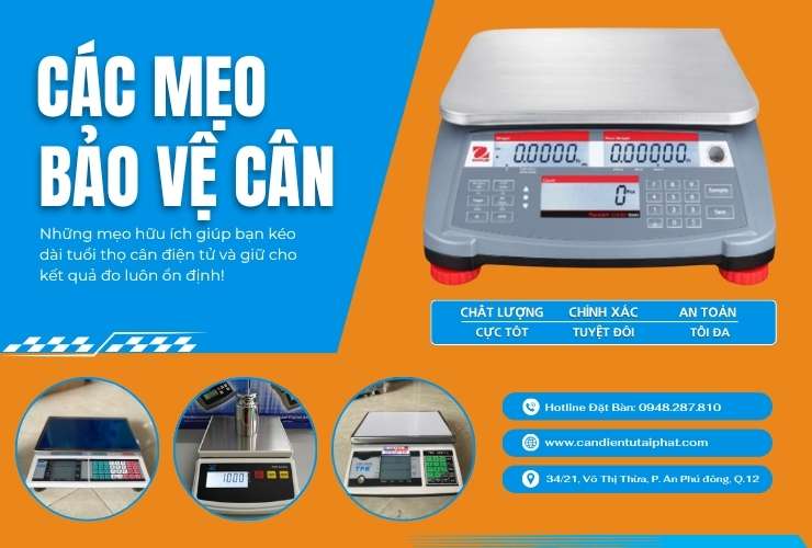 CÁC MẸO BẢO VỆ CÂN ĐIỆN TỬ