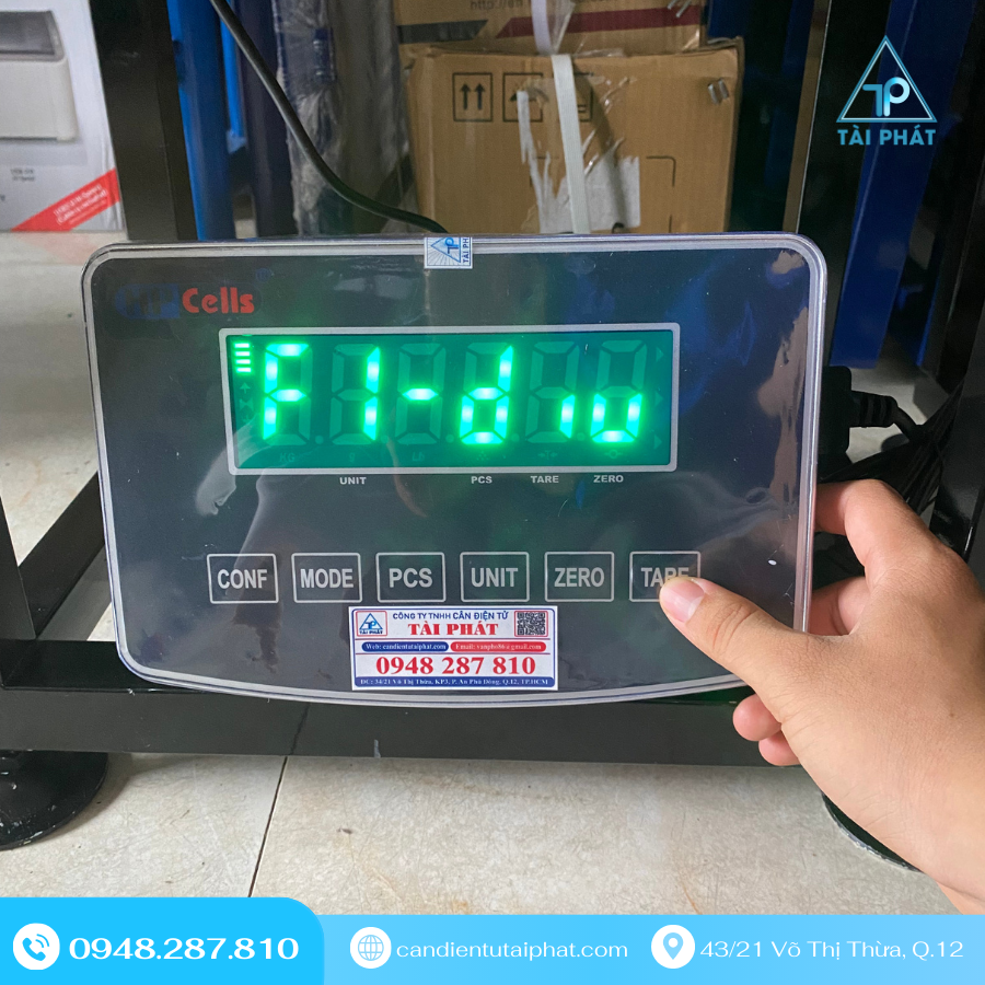 Hướng Dẫn Hiệu Chỉnh Cân Ghế Điện Tử 100 kg – Đầu Cân Super SS Chi Tiết Nhất 2025 4 Nhấn nút TARE 5 lần