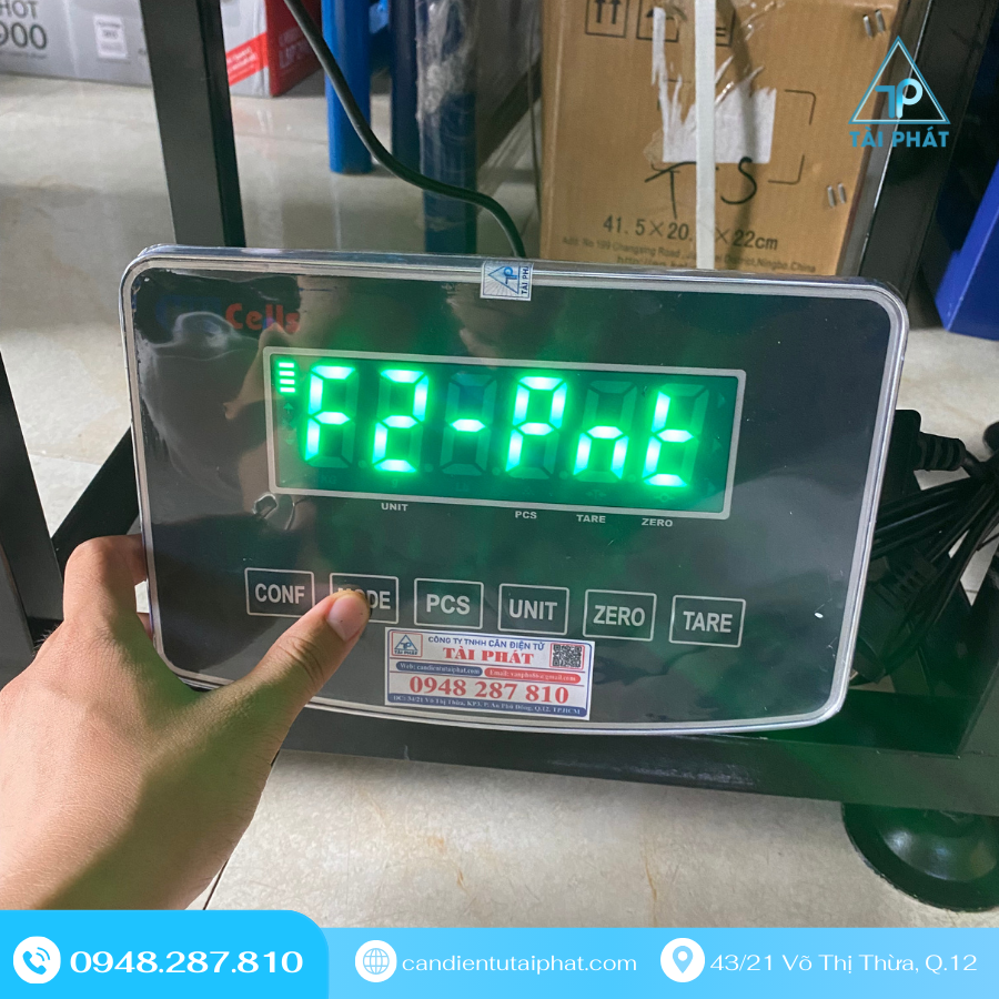 Hướng Dẫn Hiệu Chỉnh Cân Ghế Điện Tử 100 kg – Đầu Cân Super SS Chi Tiết Nhất 2025 6 F2-PNE - Số lẻ hiển thị