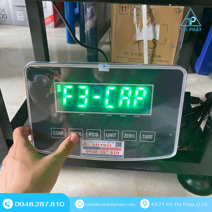Hướng Dẫn Hiệu Chỉnh Cân Ghế Điện Tử 100 kg – Đầu Cân Super SS Chi Tiết Nhất 2025 8 F3-CAP - Trọng Tải Tối Đa