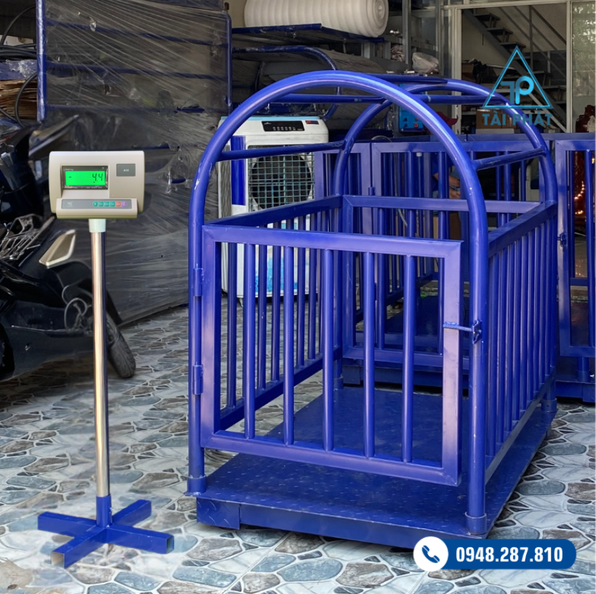 Cân Heo Điện Tử Có Lồng Sắt A12