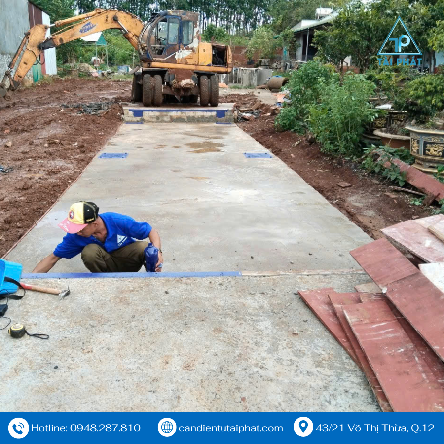 Báo Giá Trạm Cân Xe Tải 80 Tấn Mới Nhất 2025 – Giá Tốt Nhất Thị Trường Hiện Nay 8 Khảo sát công trình - Đổ móng trạm cân xe tải