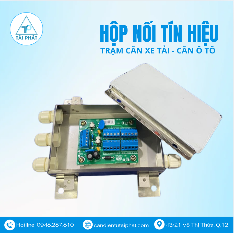 Báo Giá Trạm Cân Xe Tải 40 Tấn Mới Nhất 2025 – Tối Ưu Giá Cho Khách Hàng 6 Hộp nối tín hiệu