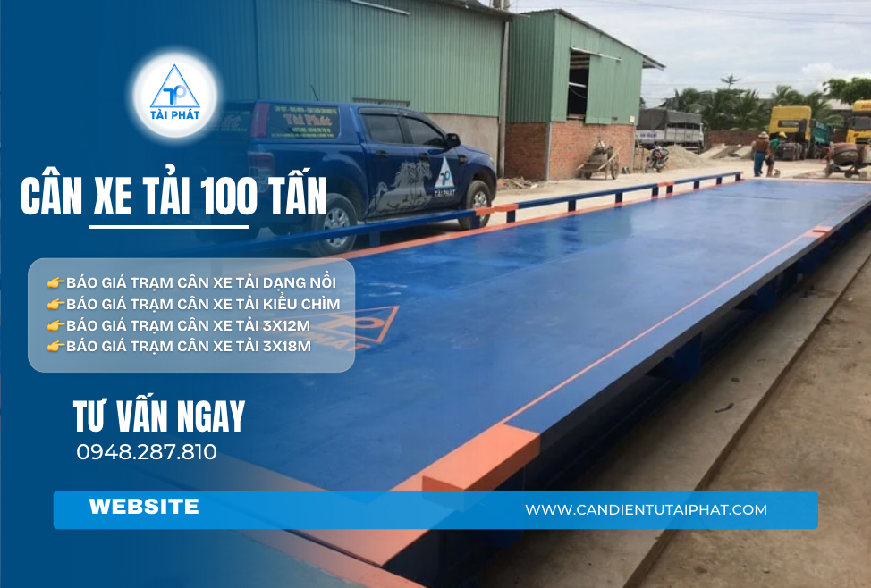 Báo giá trạm cân xe tải 100 tấn