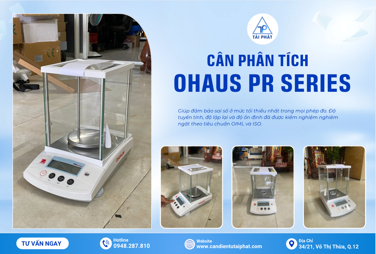 Cân Phân Tích OHAUS PR Series - Dòng Cân Phân Tích Chuẩn Xác Dành Cho Ngành Vàng Bạc Và Phòng Thị Nghiệm 1 CÂN PHÂN TÍCH OHAUS PR SERIES - CÂN TRANG SỨC, CÂN PHÒNG LAB CỰC CHÍNH XÁC