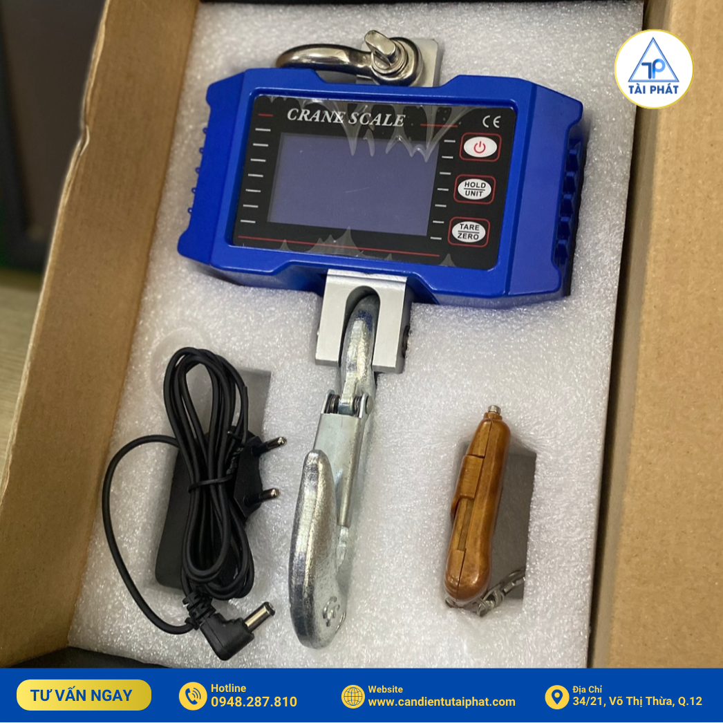 Bộ Sản Phẩm Cân Treo Điện Tử 1 Tấn OCS-P1 
