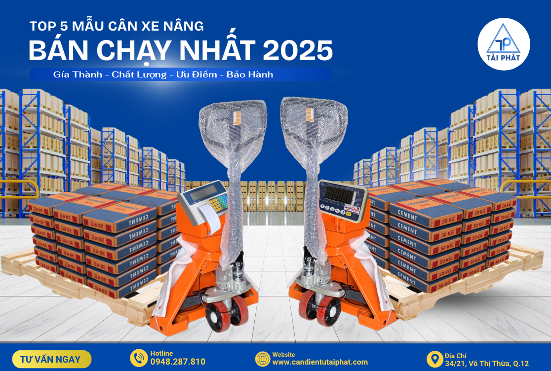 TOP 5 mẫu cân xe nâng điện tử bán chạy nhất 2025