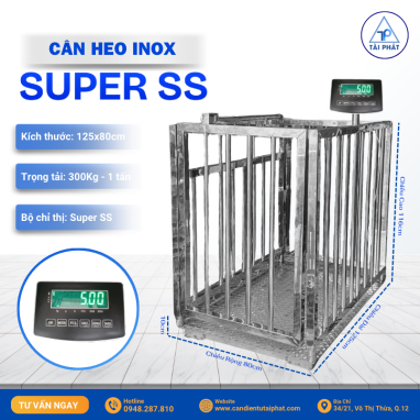 Cân Heo Điện Tử Inox Super SS