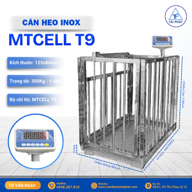 Cân Heo Điện Tử Inox MTCELL T9