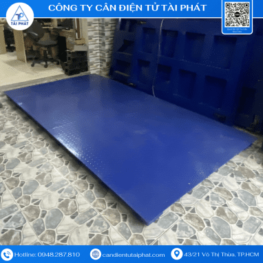 Mặt bàn cân sàn điện tử có các vân nổi chống trơn trượt