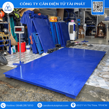 Cân sàn điện tử 150cm x 300cm đầu cân T7E