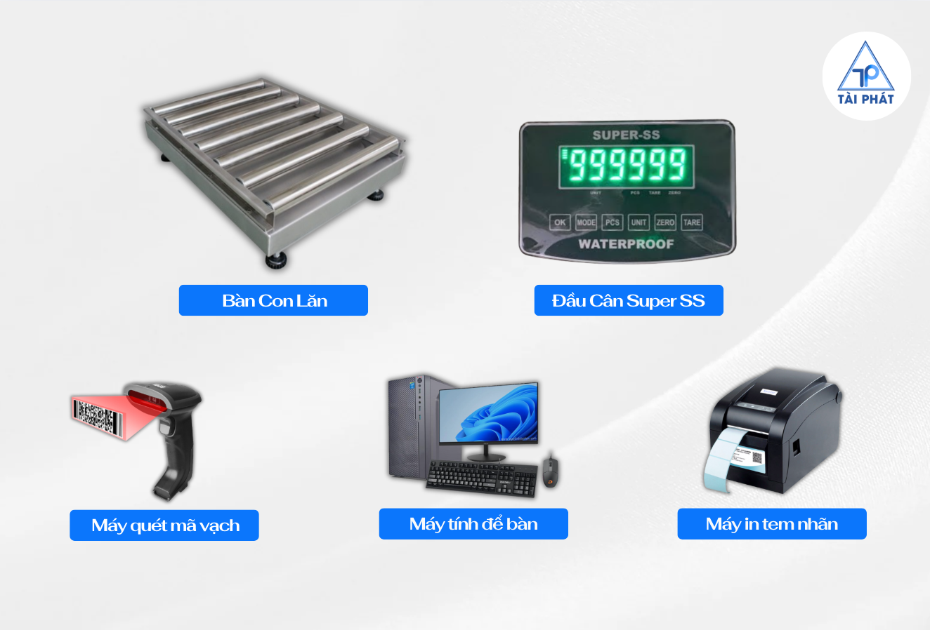 Thành phần các thiết bị của cân con lăn điện tử tự động Super SS 